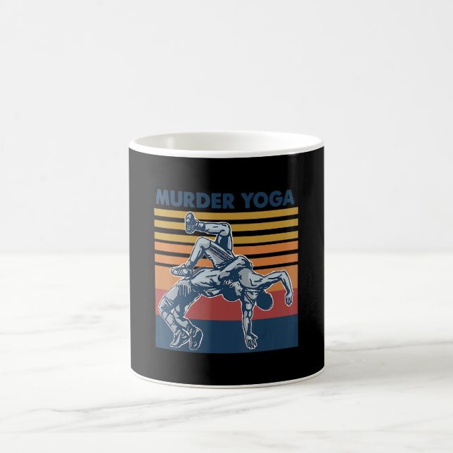Wrestling Murder Yoga Martial Art Costume Gift Coffee Mug (Center)