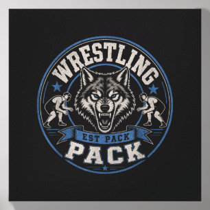 Wrestling Pack Est Wolf Team Brotherhood On The Canvas Photo Tile