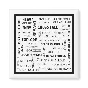 Wrestling Phrases Magnet