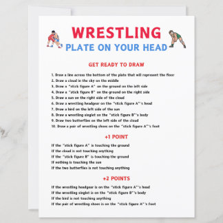 Wrestling Plate On Your Head Game