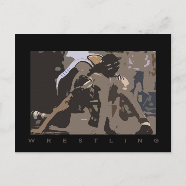 wrestling POSTCARD (Front)