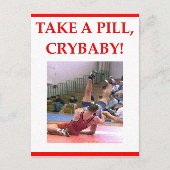 wrestling postcard (Front)