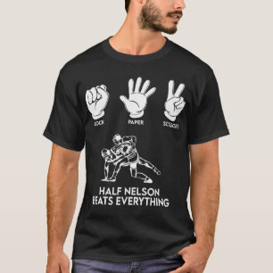 Wrestling Rock Paper Scissors USA Beats Everything T-Shirt