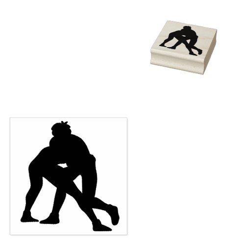 Wrestling   rubber stamp