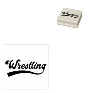 Wrestling rubber stamp