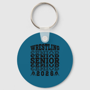 Wrestling senior 2026 graduation keychain
