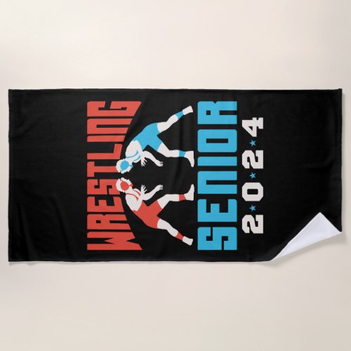 Wrestling Senior Class of 2024 Beach Towel