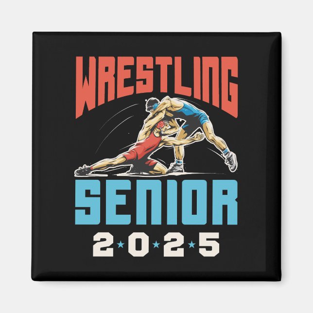 Wrestling Senior Class of 2025 Graduation Magnet (Front)