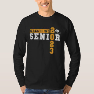 Wrestling Senior Night Senior 2023 Graduation Idea T-Shirt