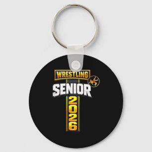 Wrestling senior night senior 2026 faith cross keychain