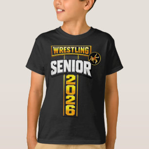 Wrestling senior night senior 2026 faith cross T-Shirt