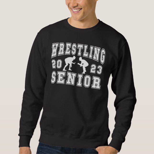 Wrestling Senior Night Wrestling Senior 2023 Gradu Sweatshirt (Front)