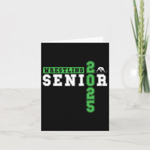 Wrestling Senior Night Wrestling Senior 2025 Gradu Card