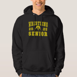 Wrestling Senior Night Wrestling Senior 2025 Gradu Hoodie