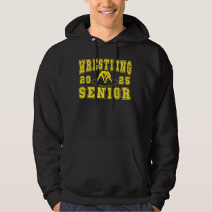 Wrestling Senior Night Wrestling Senior 2025 Gradu Hoodie