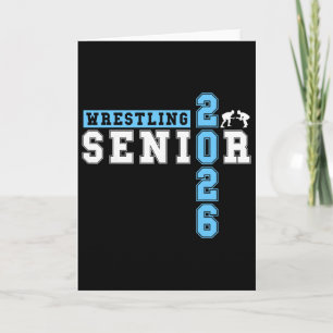 Wrestling Senior Night Wrestling Senior 2026 Gradu Card