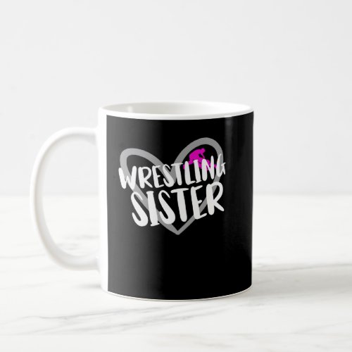 Wrestling Sister Heart  1  Coffee Mug