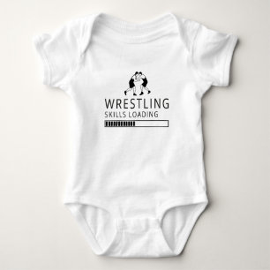 Wrestling Skills Loading - Wrestler Baby Bodysuit