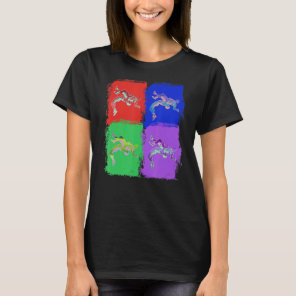 Wrestling Sport Colorful Pop Art T-Shirt