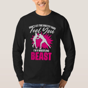 Wrestling Sports Humor For A Girl Freestyle Wrestl T-Shirt