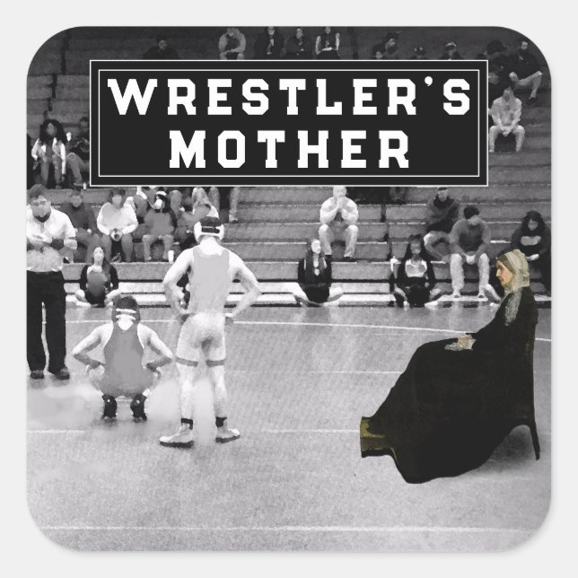 Wrestling Sports Humor Square Sticker (Front)