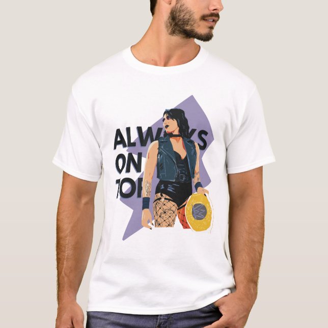 Wrestling t-shirt Rhea gift for wrestling fan  (Front)