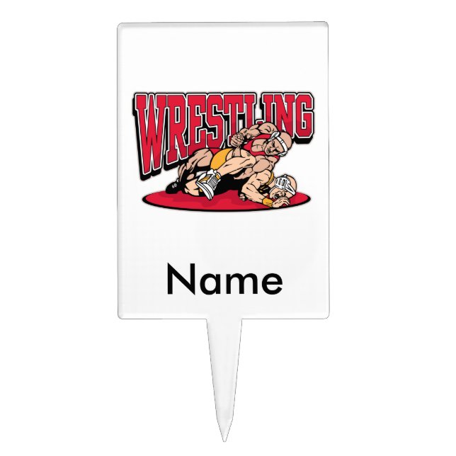 Wrestling Takedown Cake Topper (Front)