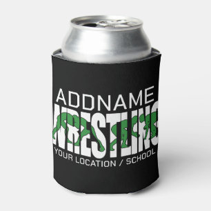 Wrestling Team ADD TEXT School Varsity Wrestler Can Cooler