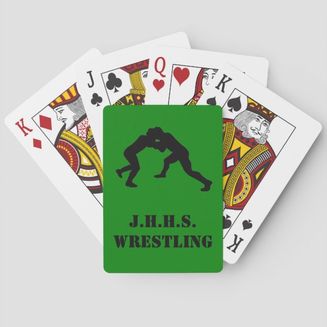 Wrestling team card deck (Back)