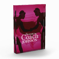 Wrestling Thanks Coach Silhouette Red