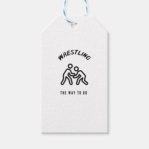 Wrestling the way to go gift tags