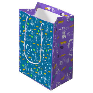 Wrestling Themed Birthday Gift Wrap Party Medium Gift Bag