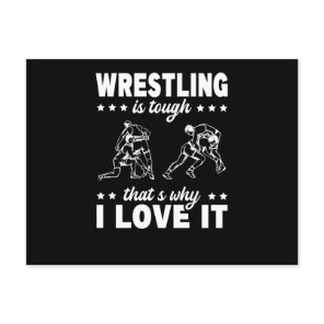Wrestling Tough Why I Love It Martial Arts Fan Postcard