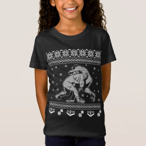 Wrestling Ugly Christmas Sweater Style Design