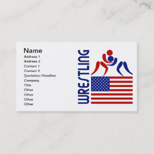 Wrestling United States Business Card