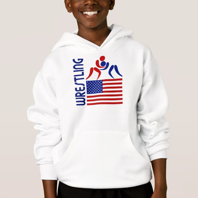 Wrestling United States Hoodie (Front)