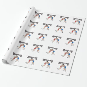 WRESTLING WRAPPING PAPER