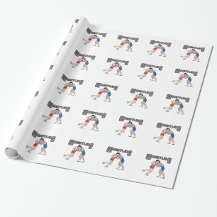 WRESTLING WRAPPING PAPER
