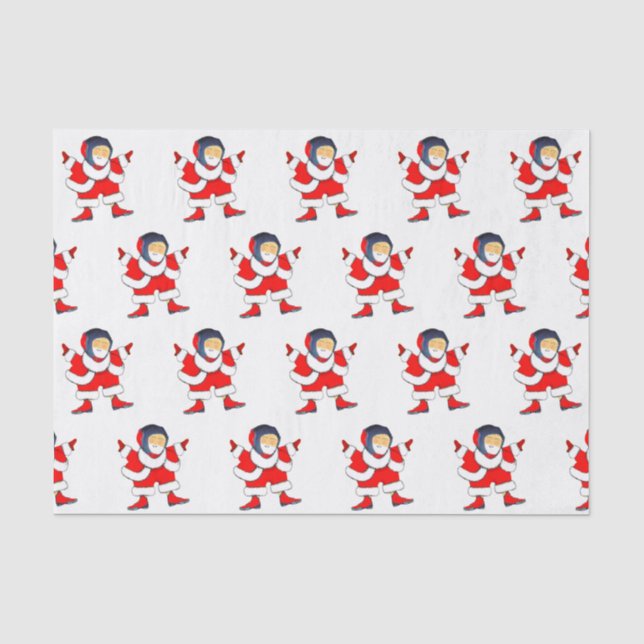 Wrestling Wrestler Christmas Holiday Gift Tissue P Tissue Paper (Front)