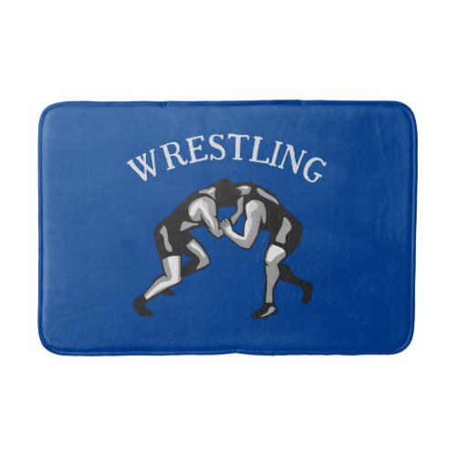 Wrestling Wrestler Design Bath Mat