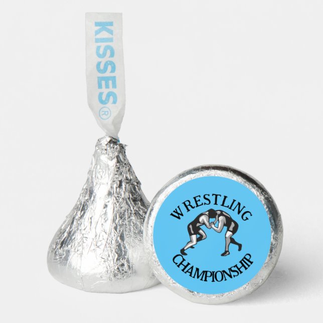 Wrestling Wrestler Design Hershey®'s Kisses® (Front)
