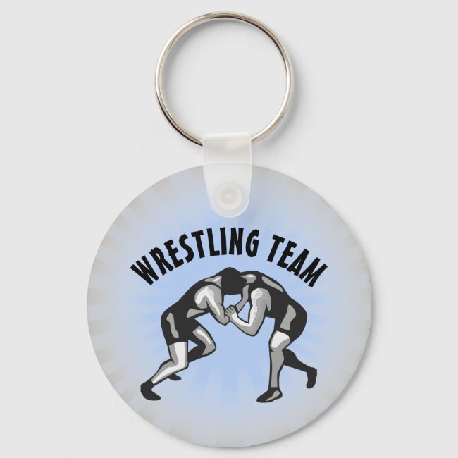 Wrestling Wrestler Design Keychain