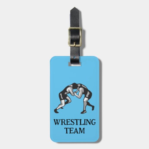 Wrestling Wrestler Design Luggage Tag
