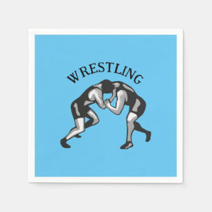 Wrestling Wrestler Design Napkins