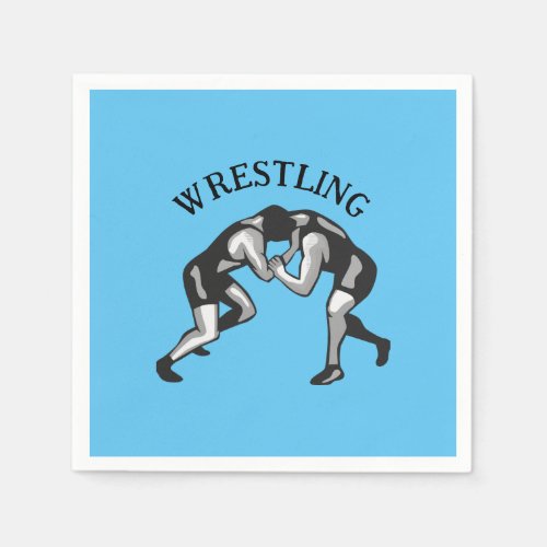 Wrestling Wrestler Design Napkins