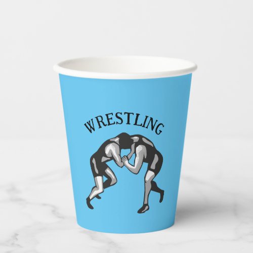 Wrestling Wrestler Design Paper Cups