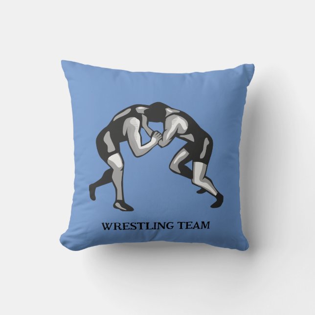 Wrestling Wrestler Design Throw Pillow (Front)