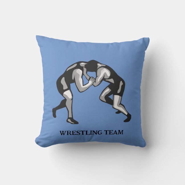 Wrestling Wrestler Design Throw Pillow