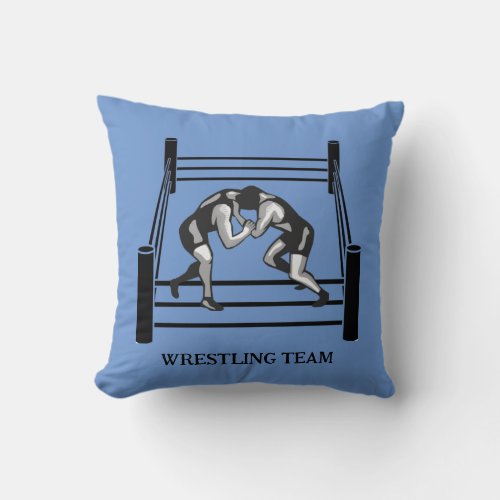 Wrestling Wrestler Design Throw Pillow