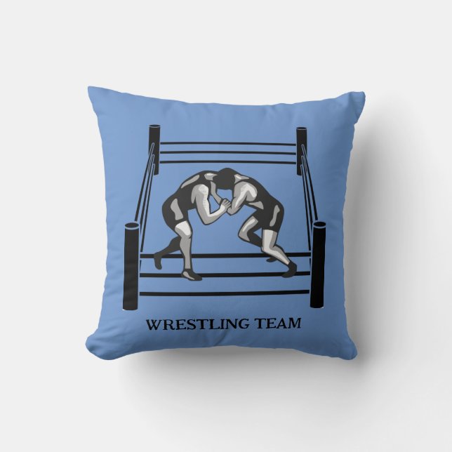 Wrestling Wrestler Design Throw Pillow (Front)